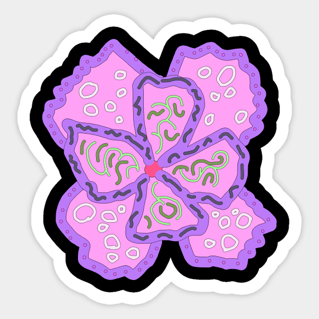 Colorful flower Sticker by Mushcan